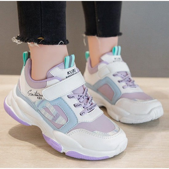 Sepatu AECHA Sneakers Anak Perempuan Non LED IMPORT Size 26-37 Usia 2-10 Tahun