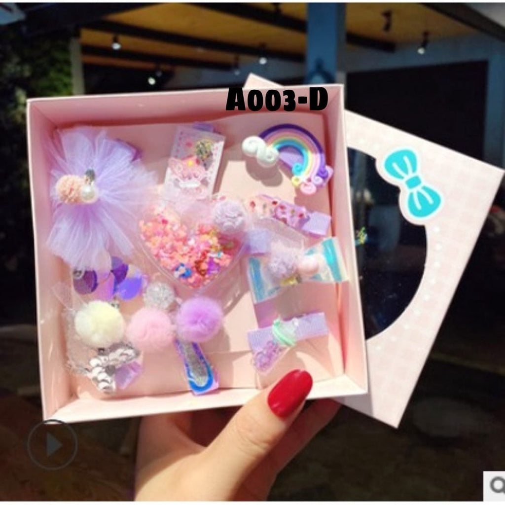 Aksesoris Jepit Rambut Anak Perempuan Import Kemasan Box