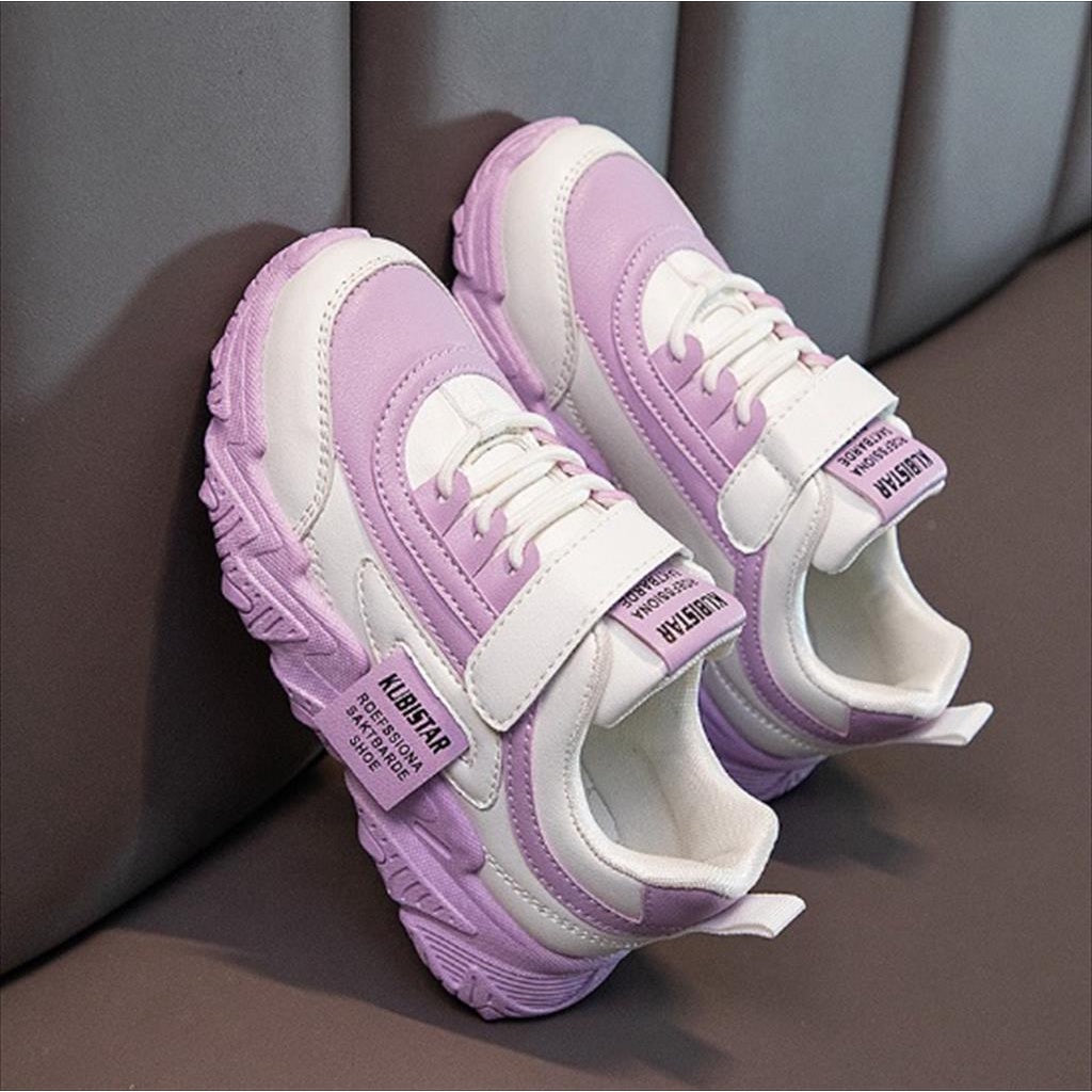 Sepatu JEANN Sneakers Import Anak Perempuan Non LED Size 26-37 Usia 2-10 Tahun