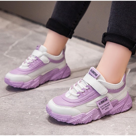 Sepatu JEANN Sneakers Import Anak Perempuan Non LED Size 26-37 Usia 2-10 Tahun