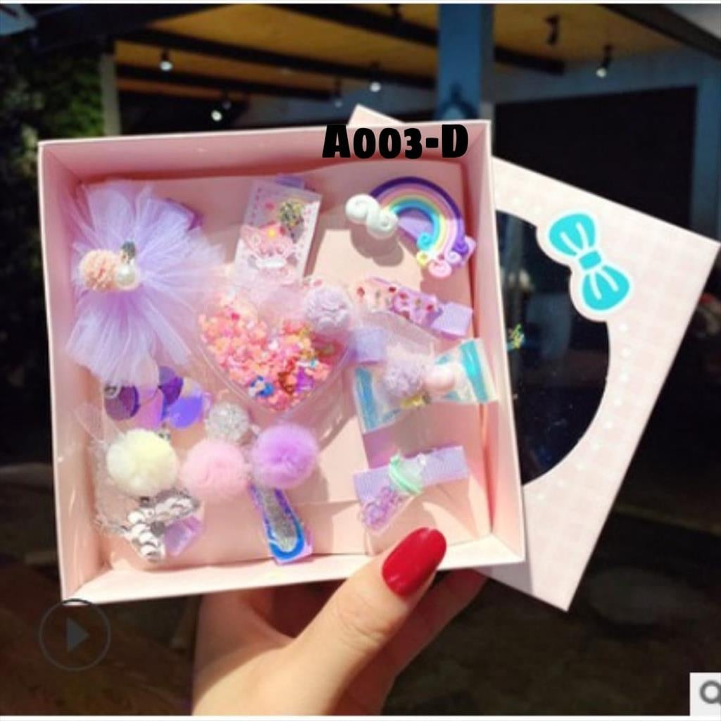 Aksesoris Jepit Rambut Anak Perempuan Import Kemasan Box