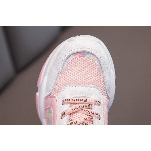Sepatu AECHA Sneakers Anak Perempuan Non LED IMPORT Size 26-37 Usia 2-10 Tahun