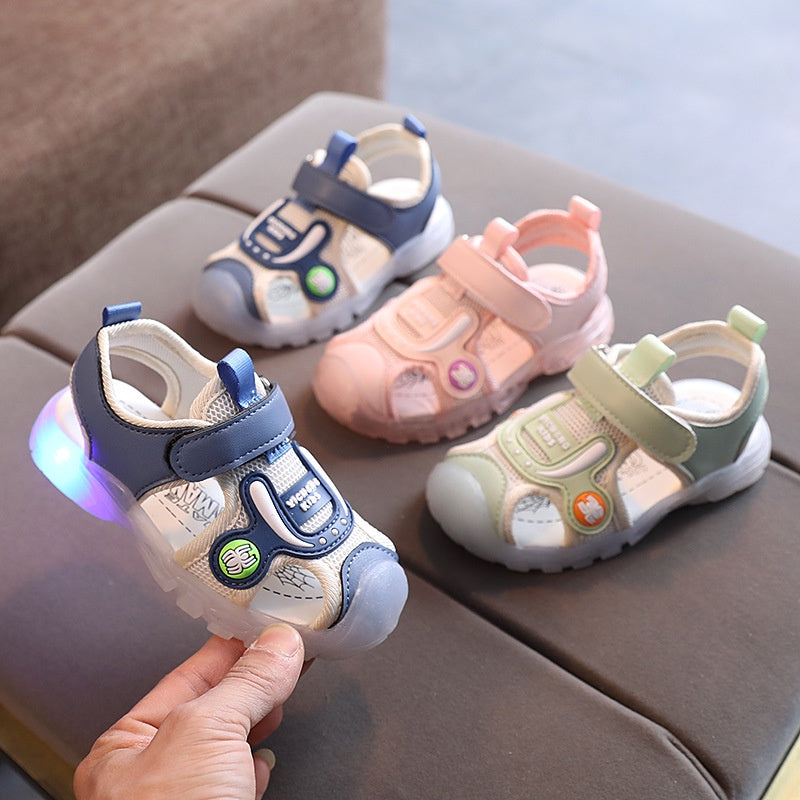 Sandal ATIRA Lampu LED Sandal Anak Laki Laki Dan Perempuan Import Size 21-30 Usia 1-5 Tahun
