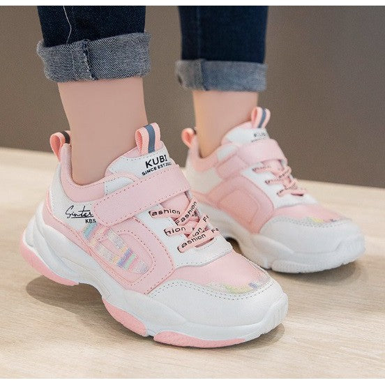 Sepatu AECHA Sneakers Anak Perempuan Non LED IMPORT Size 26-37 Usia 2-10 Tahun