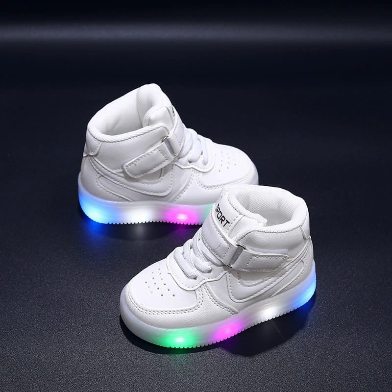 Sepatu Anak MAKENA Perempuandan Laki-laki Lampu LED Import 21-30 1-5 Tahun