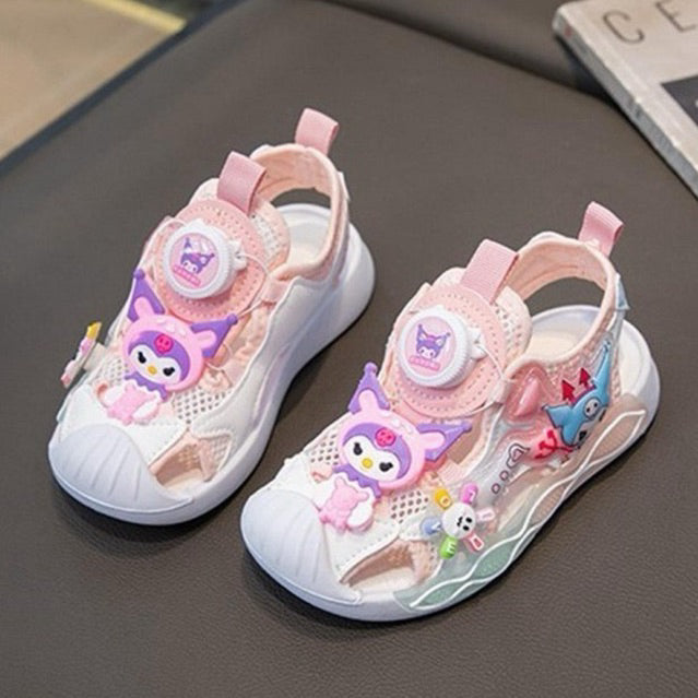 Sandal KUROMI PRUSIA Sepatu Sandal Anak Perempuan Import 23-34 Usia 2-10Tahun