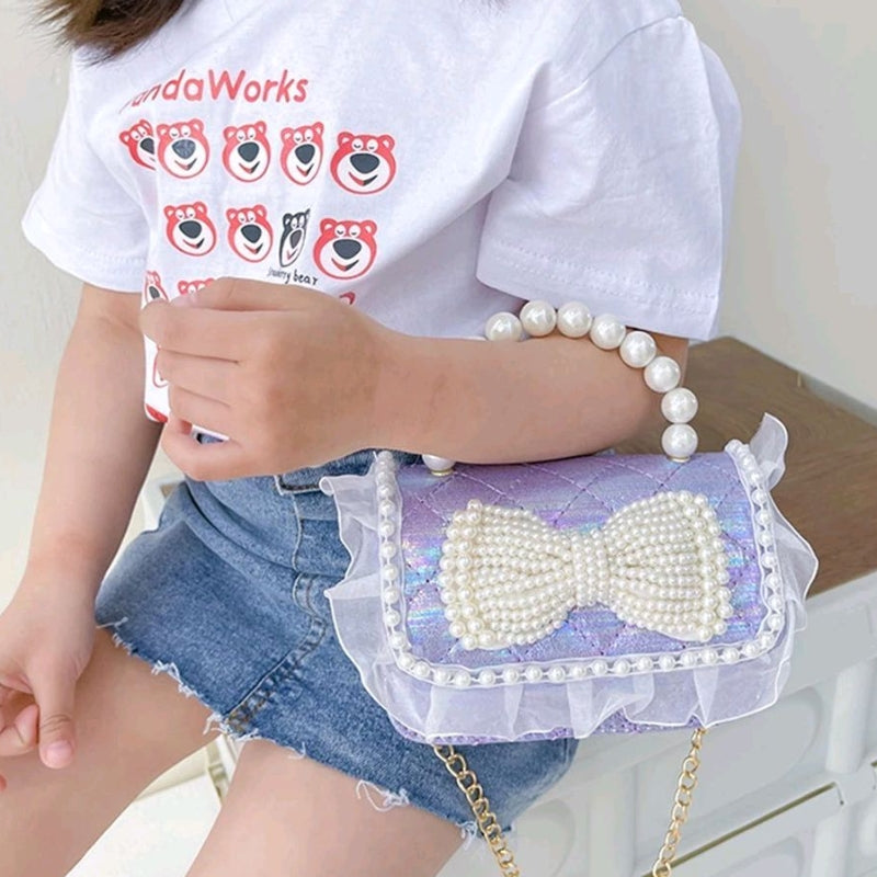Tas CARMEN Tas Selempang Jelly Glossy Mini / Jelly Bag Mutiara Anak Perempuan Import