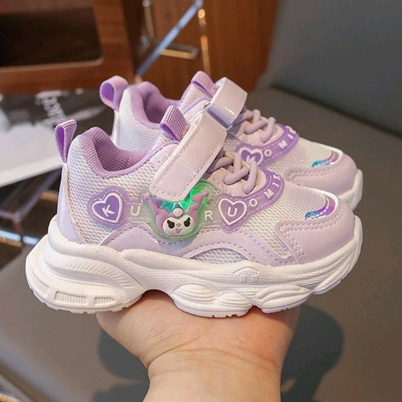 Sepatu KUROMI ORIANA Sepatu LED Anak Perempuan Import 22-31 Usia 1-6Tahun