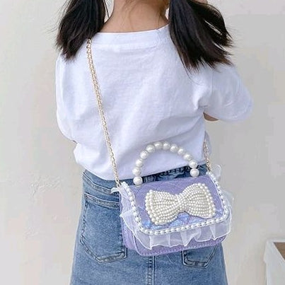Tas CARMEN Tas Selempang Jelly Glossy Mini / Jelly Bag Mutiara Anak Perempuan Import