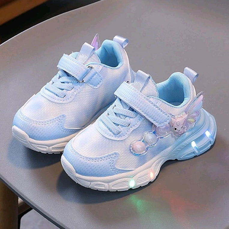 Sepatu KUROMI LAURA Sepatu LED Anak Perempuan Import 21-30 Usia 1-5Tahun