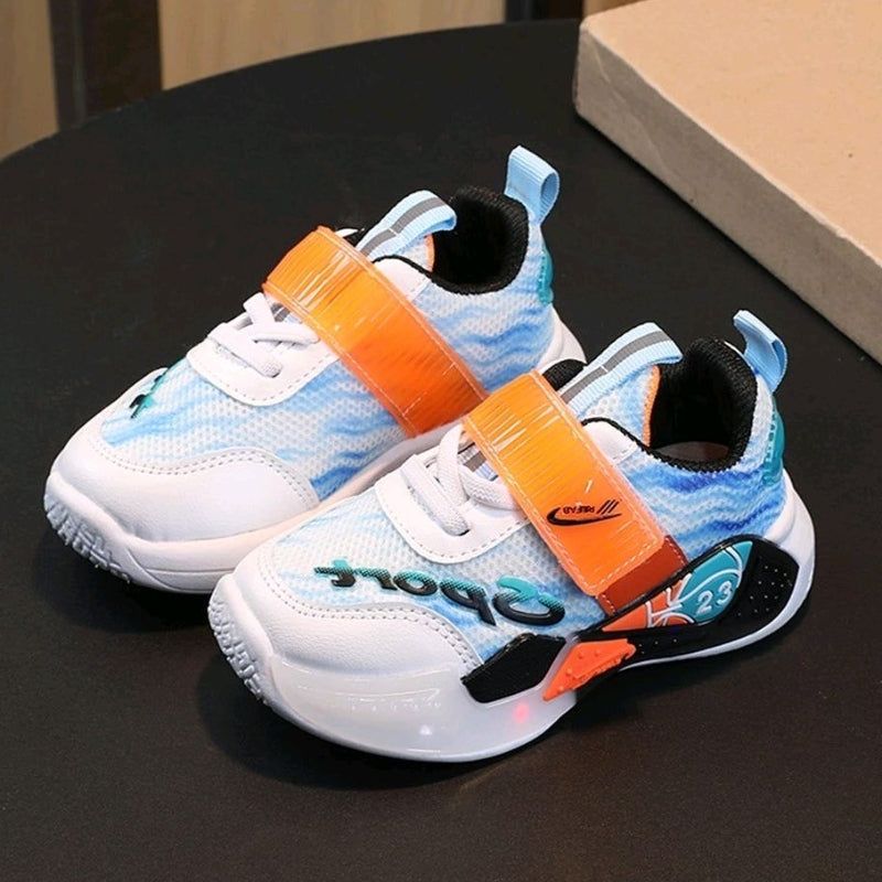 Sepatu BIRDI Sepatu Anak Laki-laki LED Import 22-31 Usia 1-5Tahun