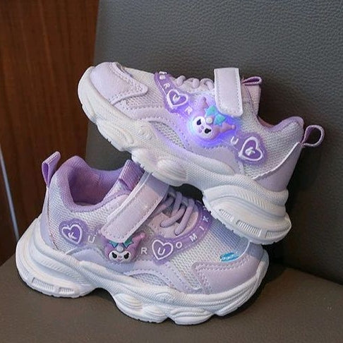 Sepatu KUROMI ORIANA Sepatu LED Anak Perempuan Import 22-31 Usia 1-6Tahun