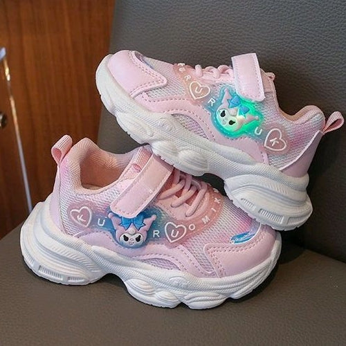 Sepatu KUROMI ORIANA Sepatu LED Anak Perempuan Import 22-31 Usia 1-6Tahun