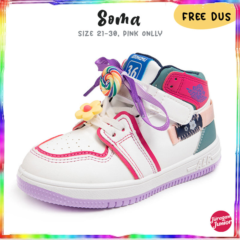 Sepatu SOMA Sepatu anak Perempuan Import 21-30 Usia 1-5 Tahun
