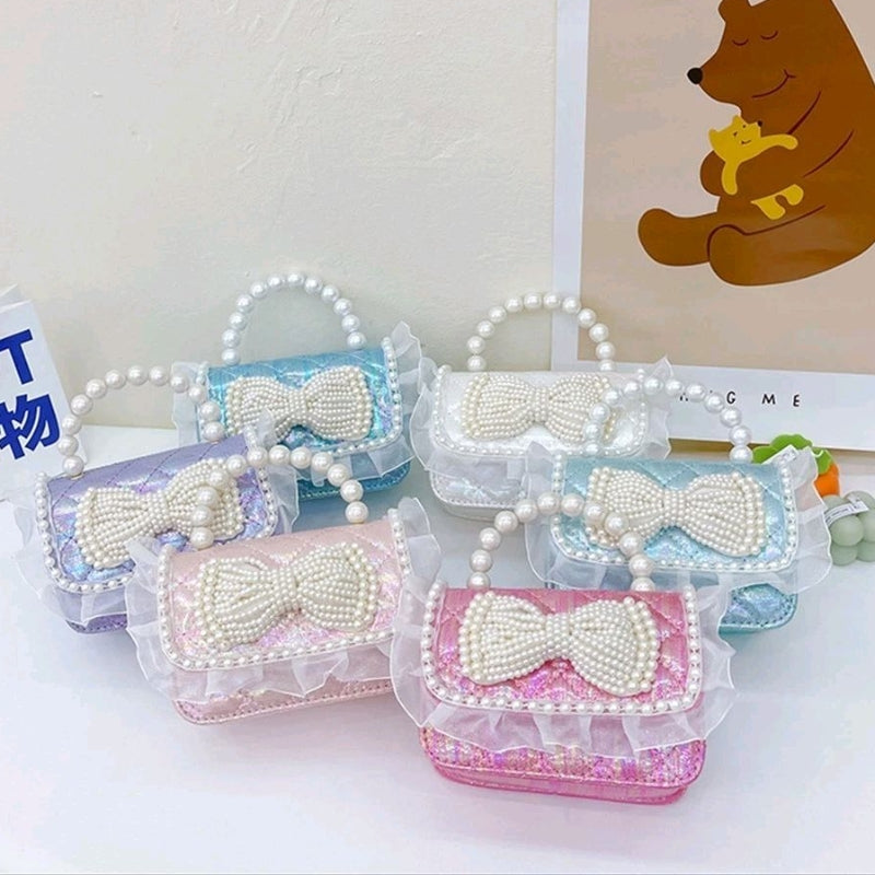 Tas CARMEN Tas Selempang Jelly Glossy Mini / Jelly Bag Mutiara Anak Perempuan Import