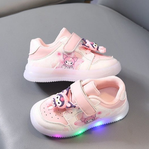 Sepatu KUROMI TRIXI Sepatu LED Anak Perempuan Import 21-30 USIA 1-5 Tahun