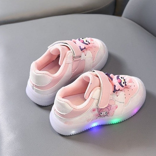 Sepatu KUROMI TRIXI Sepatu LED Anak Perempuan Import 21-30 USIA 1-5 Tahun