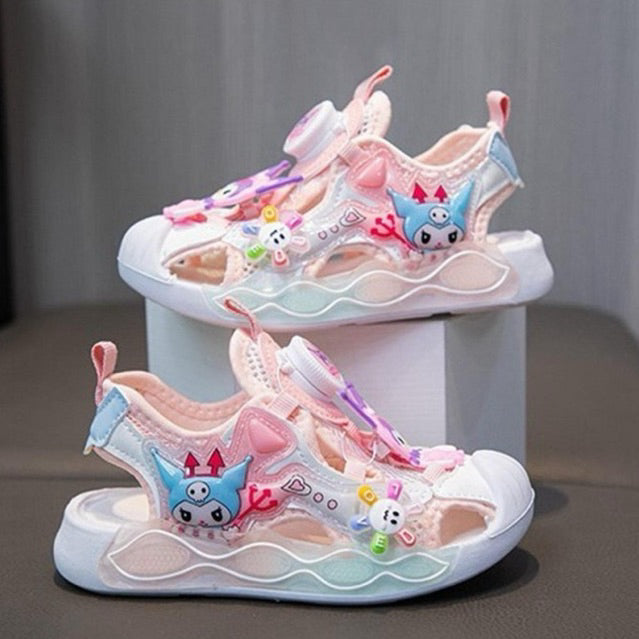 Sandal KUROMI PRUSIA Sepatu Sandal Anak Perempuan Import 23-34 Usia 2-10Tahun
