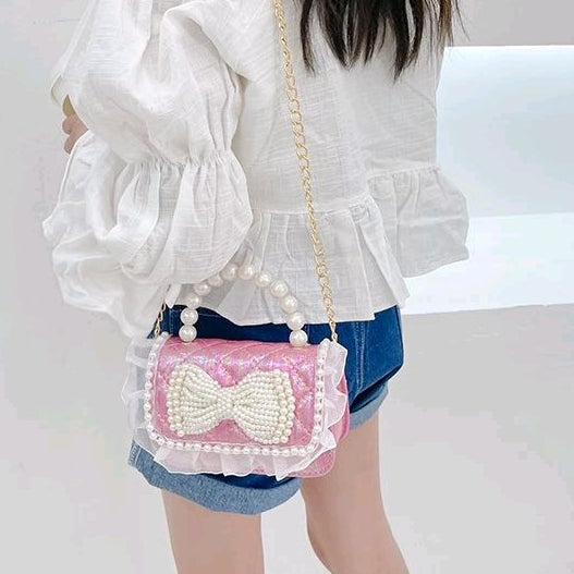 Tas CARMEN Tas Selempang Jelly Glossy Mini / Jelly Bag Mutiara Anak Perempuan Import