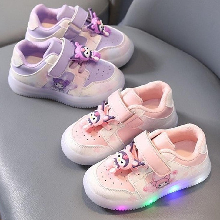 Sepatu KUROMI TRIXI Sepatu LED Anak Perempuan Import 21-30 USIA 1-5 Tahun