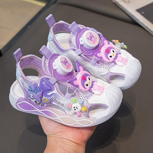 Sandal KUROMI PRUSIA Sepatu Sandal Anak Perempuan Import 23-34 Usia 2-10Tahun