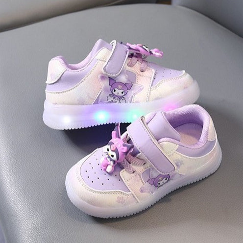 Sepatu KUROMI TRIXI Sepatu LED Anak Perempuan Import 21-30 USIA 1-5 Tahun