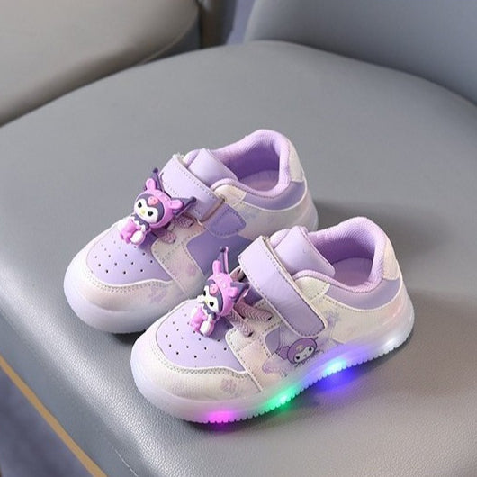 Sepatu KUROMI TRIXI Sepatu LED Anak Perempuan Import 21-30 USIA 1-5 Tahun