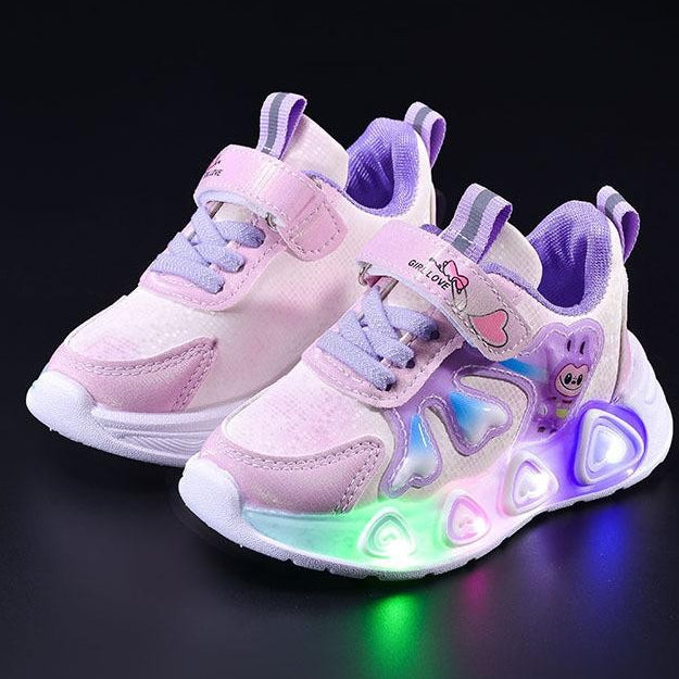 Sepatu LABUBU LAND Sepatu LED Anak Perempuan Import 21-30 Usia 1-5Tahun