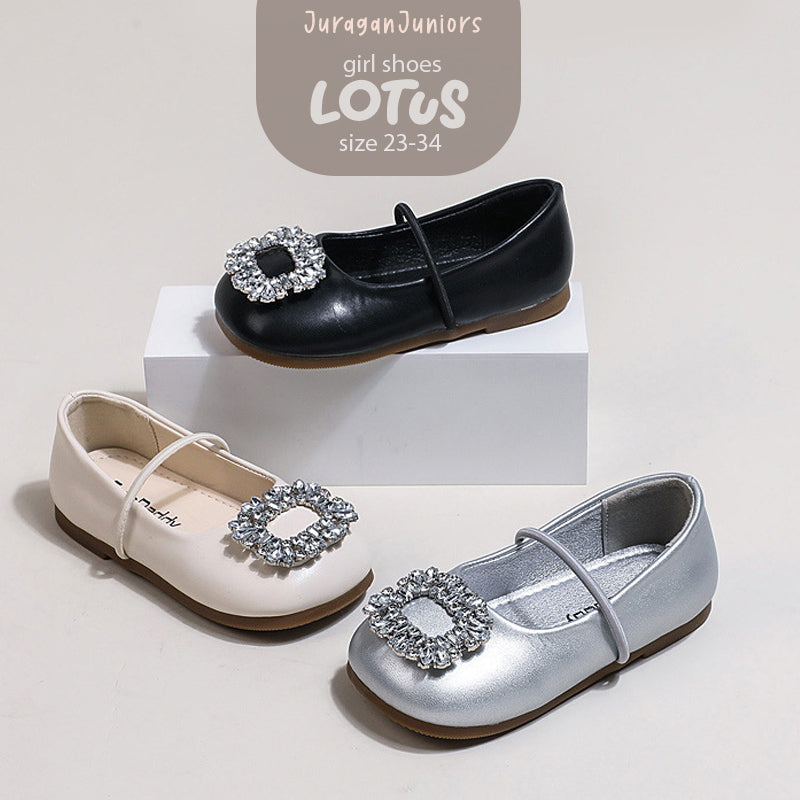 Sepatu LOTUS Sepatu Pesta Flat Shoes Anak Perempuan Import 23-34 Usia 1-6 Tahun