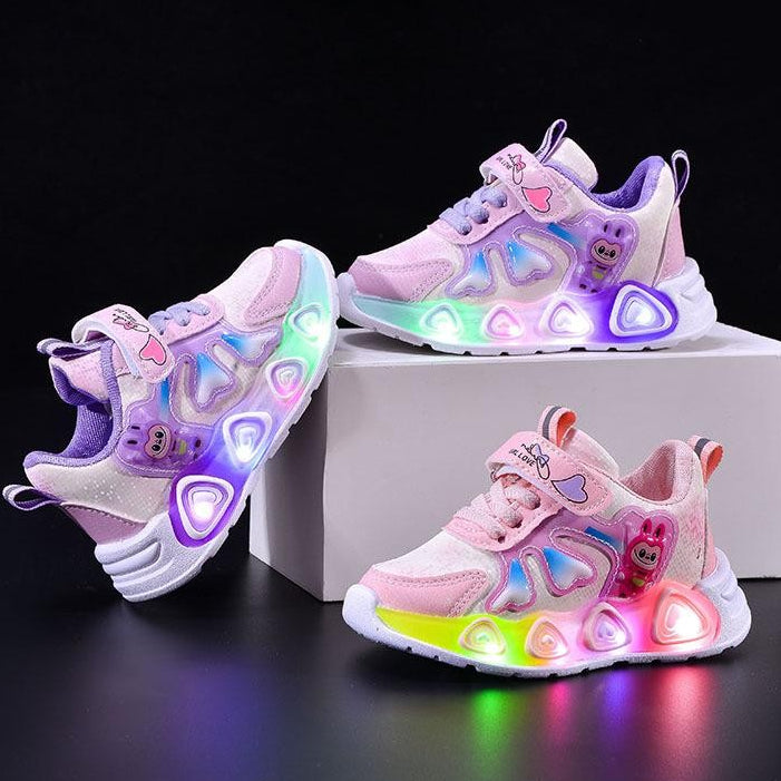 Sepatu LABUBU LAND Sepatu LED Anak Perempuan Import 21-30 Usia 1-5Tahun