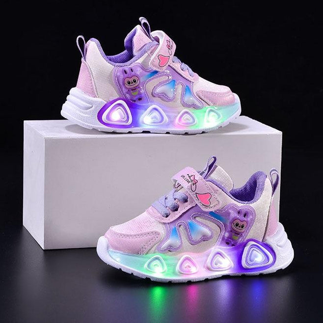 Sepatu LABUBU LAND Sepatu LED Anak Perempuan Import 21-30 Usia 1-5Tahun