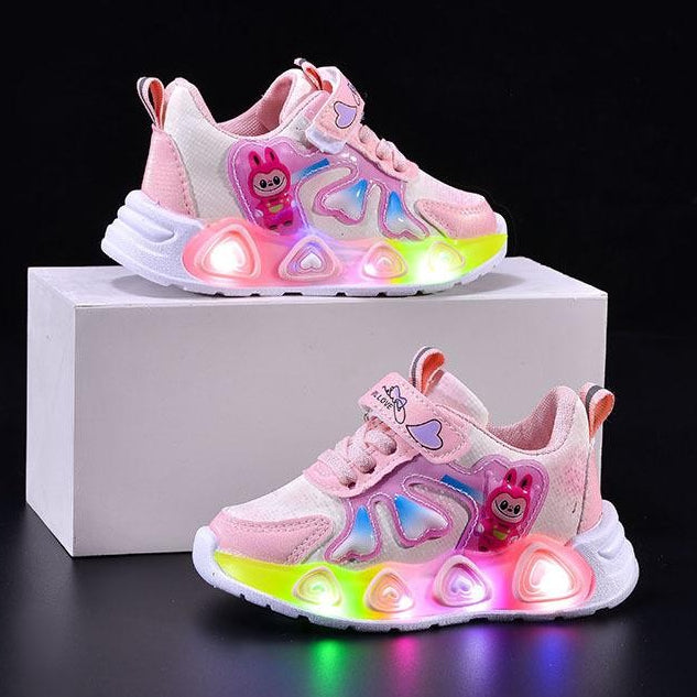 Sepatu LABUBU LAND Sepatu LED Anak Perempuan Import 21-30 Usia 1-5Tahun