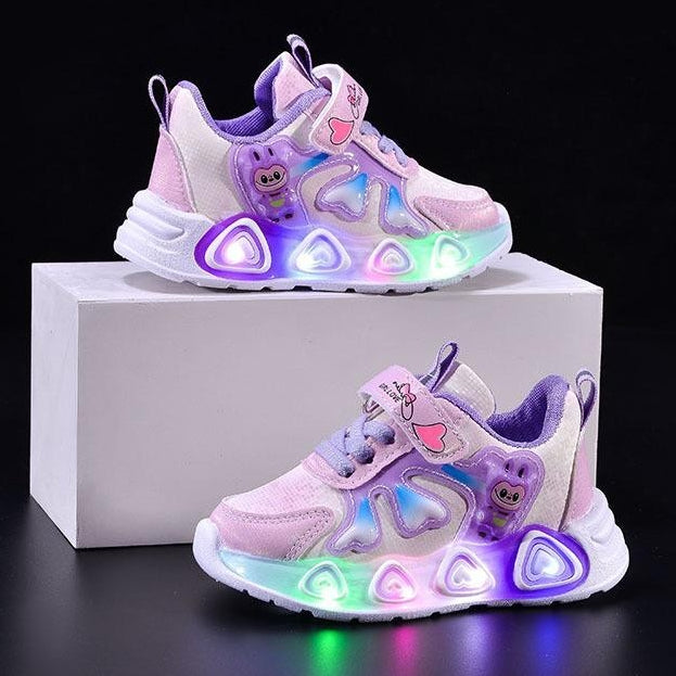 Sepatu LABUBU LANDER Sepatu LED Anak Perempuan Import 21-30 Usia 1-5 Tahun