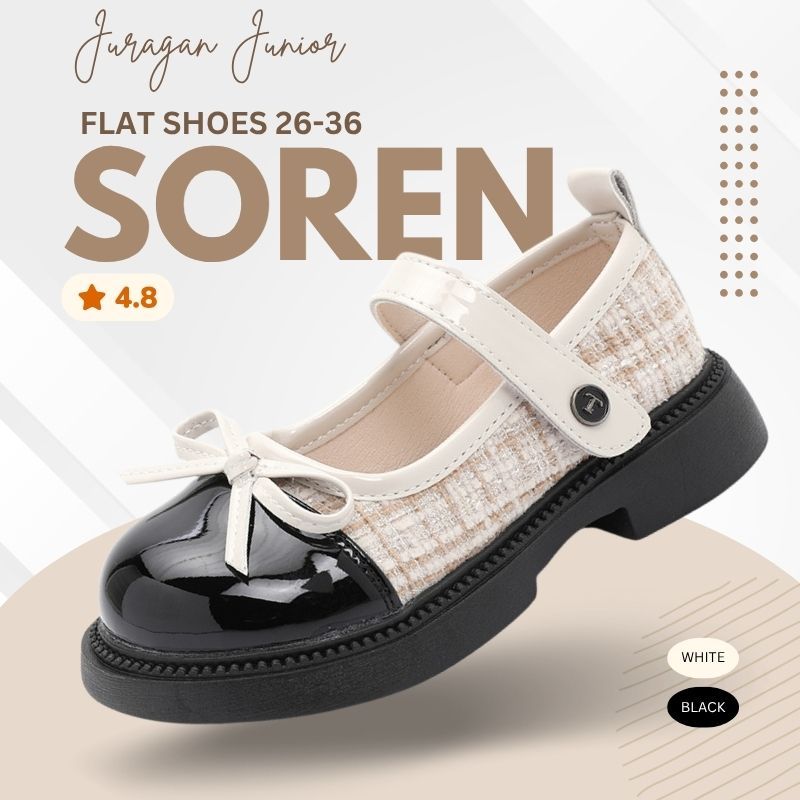 Sepatu SOREN Sepatu Pesta Anak Perempuan Import 26-36 Usia 2-10 Tahun