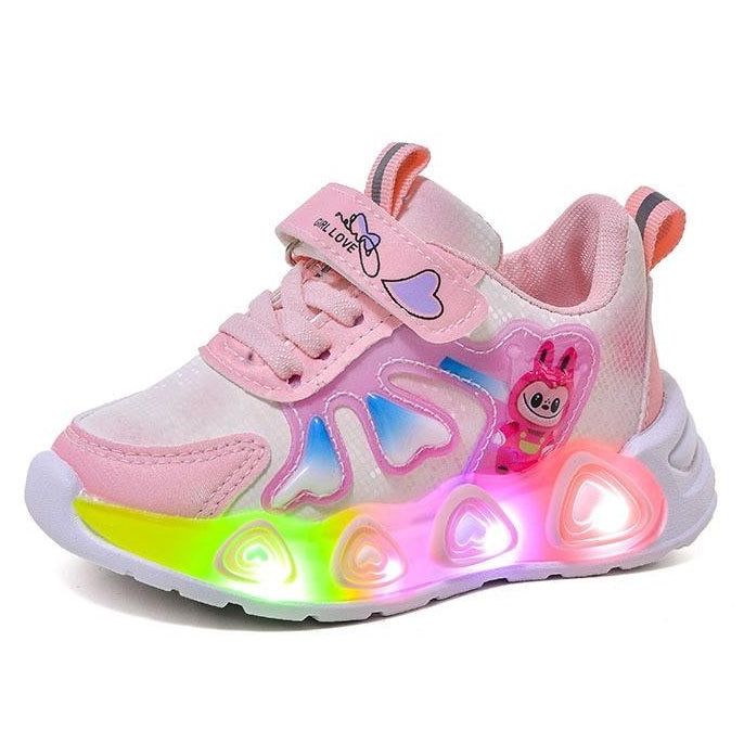 Sepatu LABUBU LANDER Sepatu LED Anak Perempuan Import 21-30 Usia 1-5 Tahun