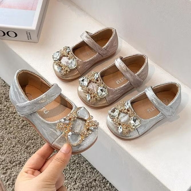 Sepatu VELVET Sepatu Pesta Anak Perempuan Import 23-34 Usia 1-7 Tahun