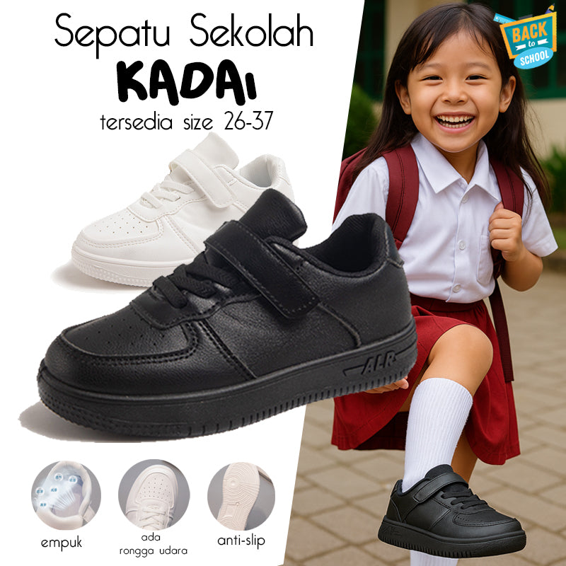 Sepatu Sekolah KADAI Sekolah Anak Laki-laki Dan Perempuan Import 26-37 Usia 2-10Tahun
