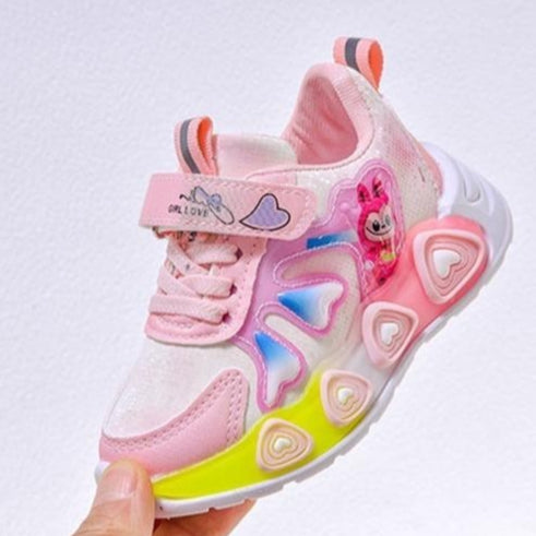 Sepatu LABUBU LANDER Sepatu LED Anak Perempuan Import 21-30 Usia 1-5 Tahun
