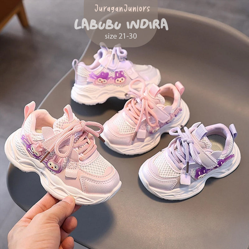 Sepatu LABUBU INDIRA Sepatu Anak Perempuan Import 21-30 Usia 1-5 Tahun
