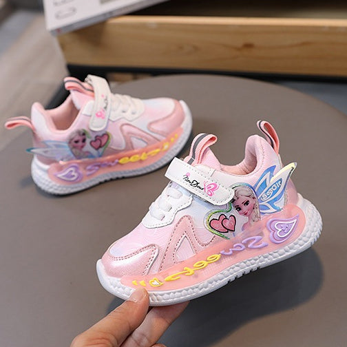 Sepatu PRINCESS ELSA SWEETY Sepatu LED Anak Perempuan Import 22-31 Usia 1,5-6 thn