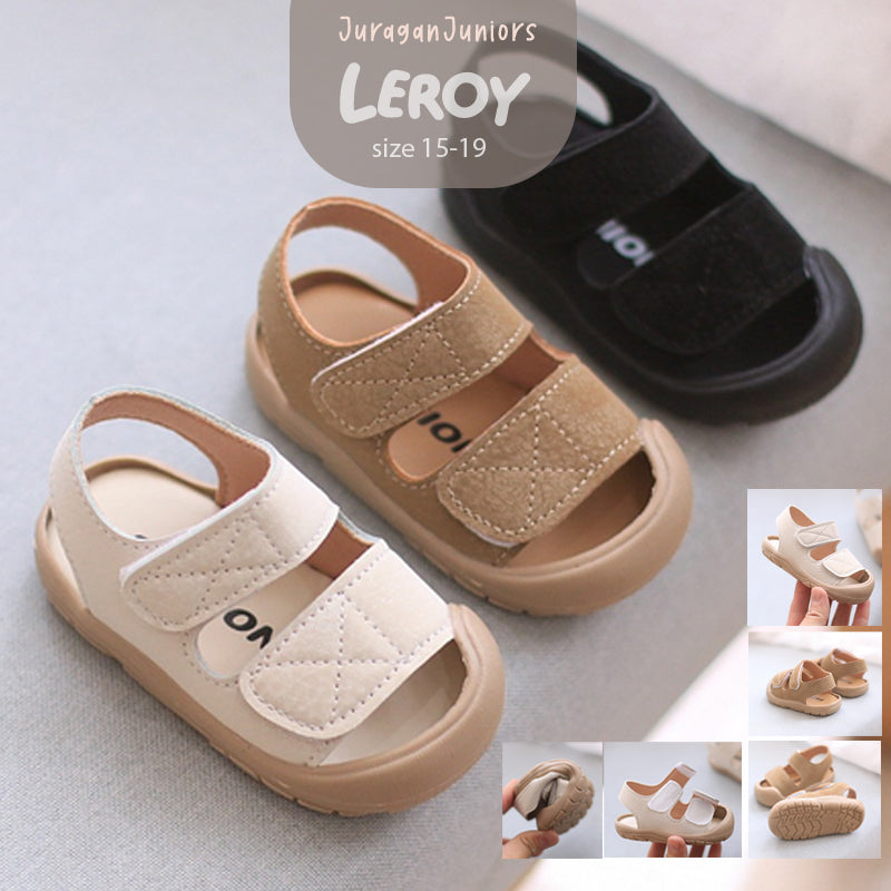 Sandal LEROY Sandal Bayi Anak Laki-laki Import 15-19 Usia 6 Bulan- 1 Tahun