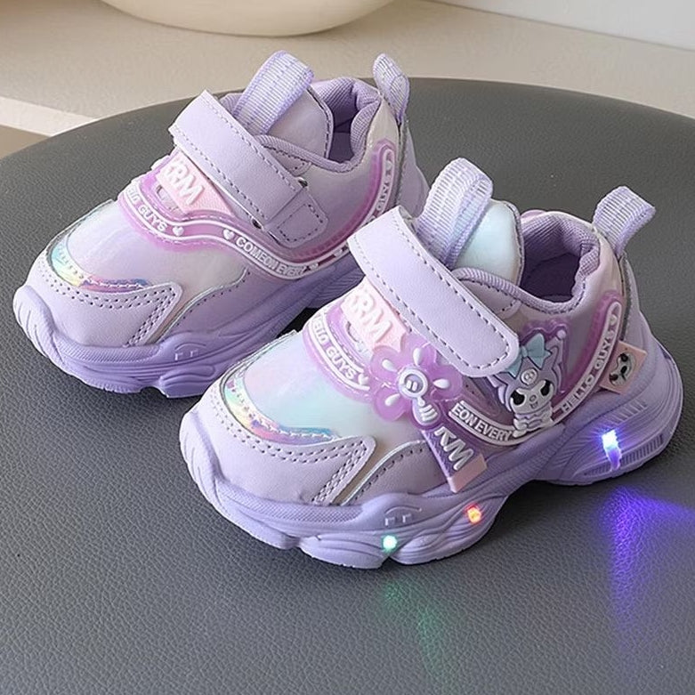 Sepatu KUROMI TUTU Sepatu LED Anak Perempuan Import 21-30 Usia 1-5Tahun