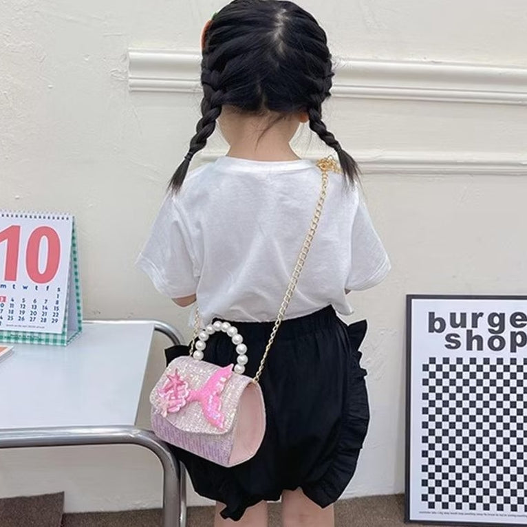 Tas ELODI MERMAID B Tas Tangan Mutiara Anak Perempuan Import