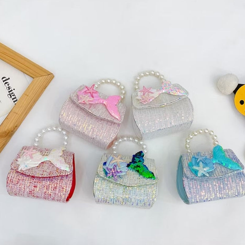 Tas ELODI MERMAID B Tas Tangan Mutiara Anak Perempuan Import
