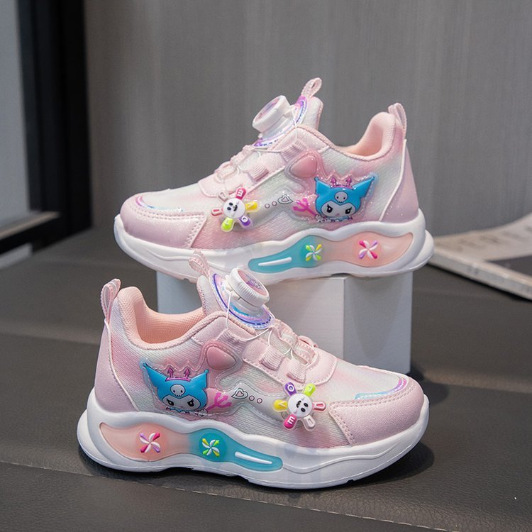 Sepatu KUROMI TULIP Sepatu Anak Perempuan Non LED Import 26-35 Usia 3-10 Tahun