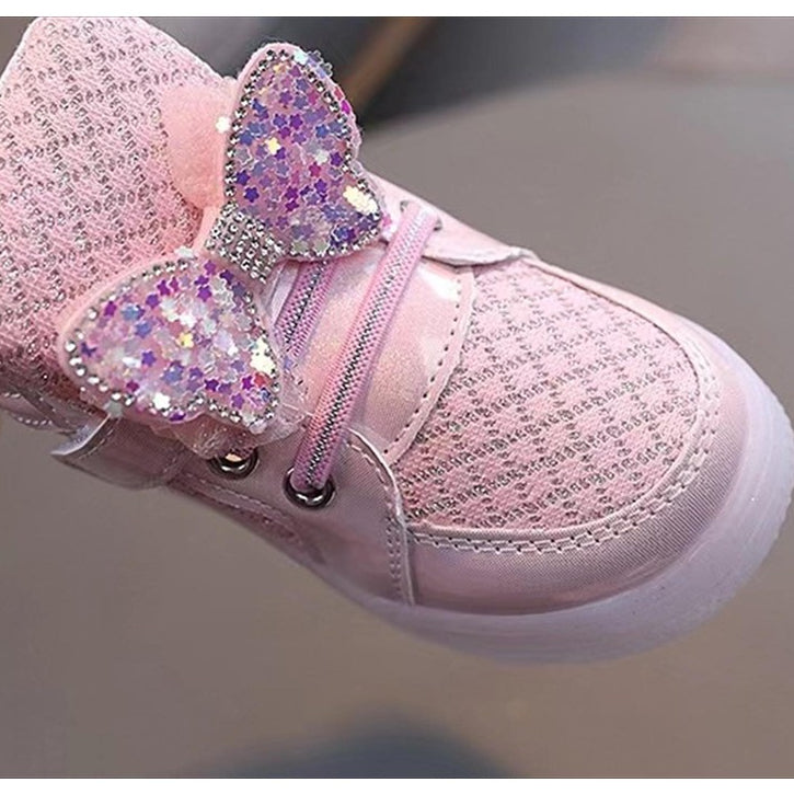 Sepatu CINDERLIN Sepatu LED Anak Perempuan Import 21-30 Usia 1-5 Tahun