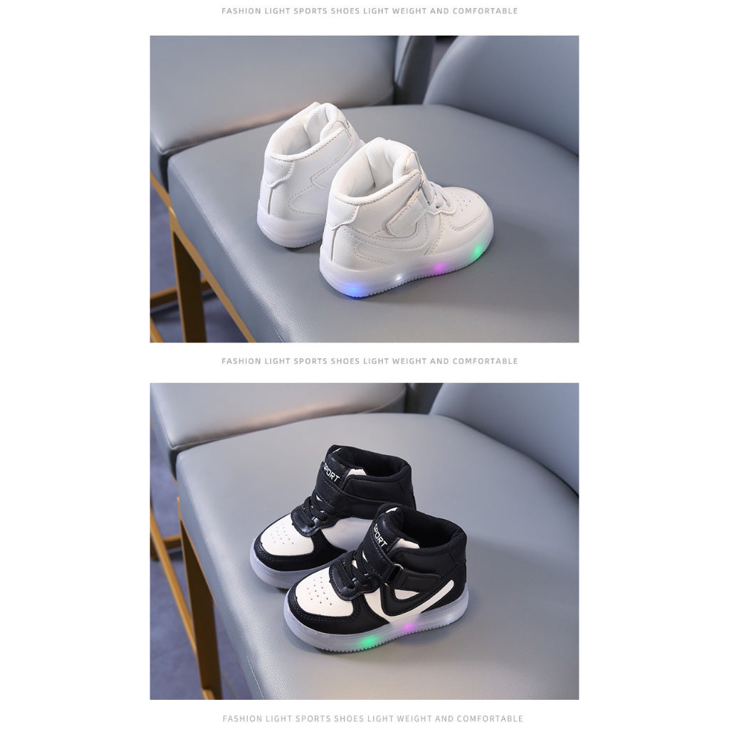 Sepatu Anak MAKENA Perempuandan Laki-laki Lampu LED Import 21-30 1-5 Tahun