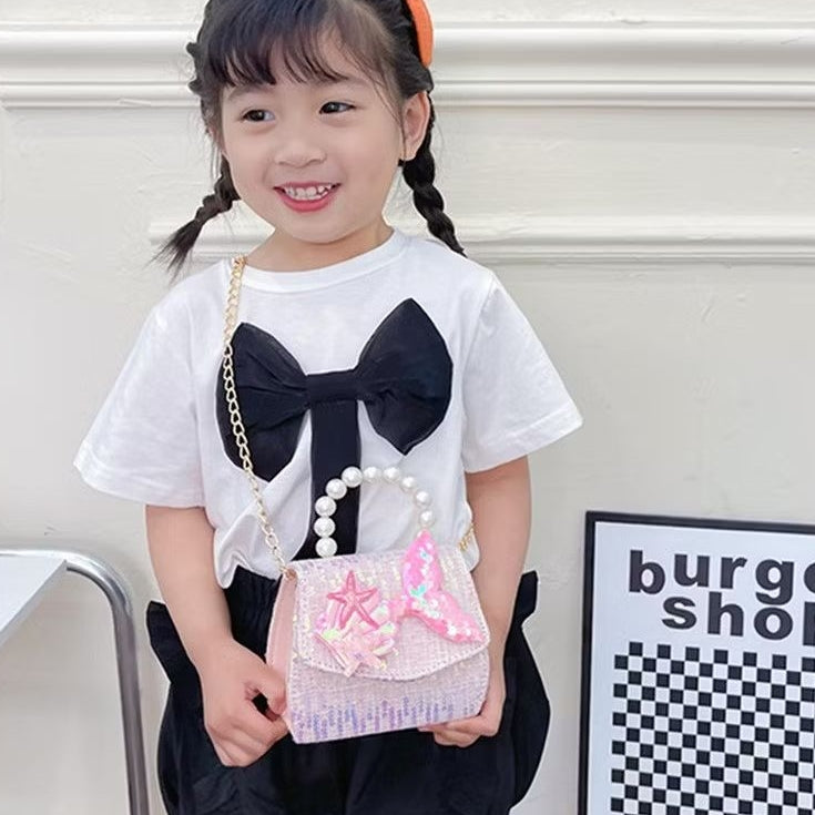 Tas ELODI MERMAID B Tas Tangan Mutiara Anak Perempuan Import