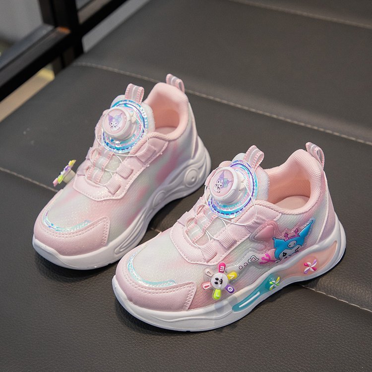 Sepatu KUROMI TULIP Sepatu Anak Perempuan Non LED Import 26-35 Usia 3-10 Tahun