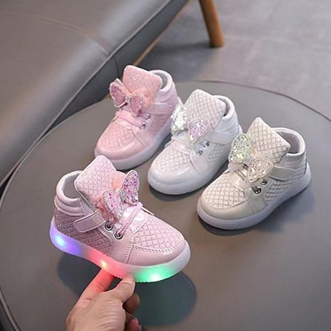 Sepatu CINDERLIN Sepatu LED Anak Perempuan Import 21-30 Usia 1-5 Tahun